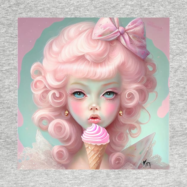 Marie Antoinette and the Pink Ice Cream by KimTurner